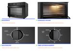 Forno Elétrico Preto Midi de Bancada Itatiaia 46L - 127V